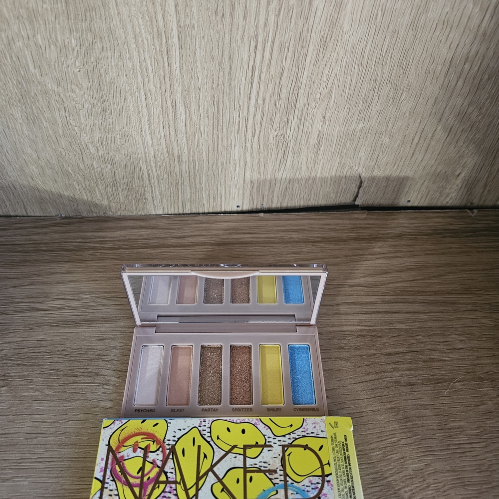 Urban Decay Eyeshadow Palette with Blue and Brown Hues